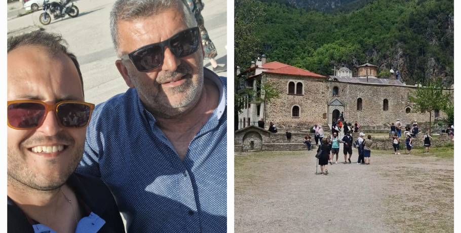 Προσκύνημα στη Μονή Στομίου πραγματοποίησε ο Γιάννης Στεφανίδης μαζί με προσκυνητές από την Πέλλα