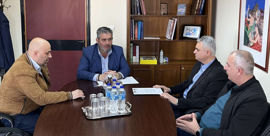 Επίσκεψη της Ένωσης Στρατιωτικών Π. Ε. Πιερίας στον Πρόεδρο του Επιμελητηρίου Πιερίας