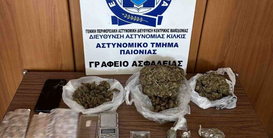 Από αστυνομικούς τους Αστυνομικού Τμήματος Παιονίας συνελήφθη ένα άτομο σε περιοχή της Θεσσαλονίκης για διακίνηση και κατοχή ναρκωτικών ουσιών