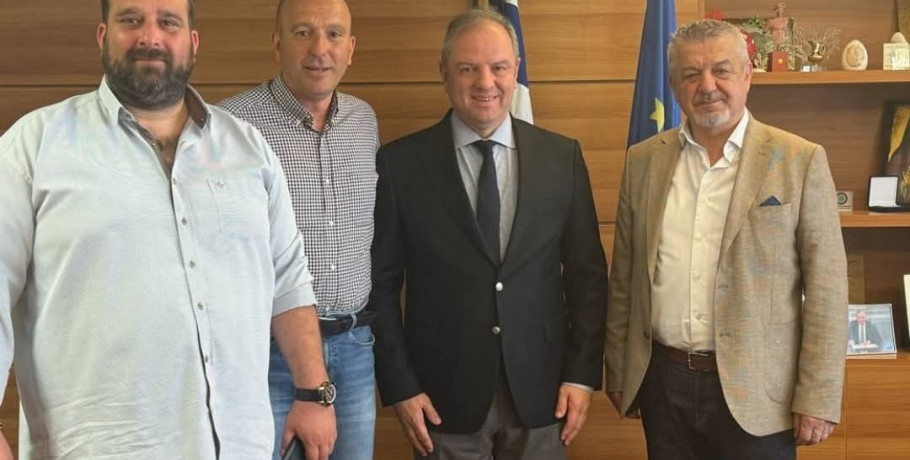 Συνάντηση του Δημάρχου Αμφίπολης με τον Υφυπουργό Αγροτικής Ανάπτυξης για τα προβλήματα των αγροτών