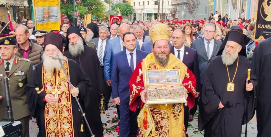 Υποδοχή της Τιμίας Ζώνης της Υπεραγίας Θεοτόκου στο Κιλκίς από την Ι.Μ.Μ. Βατοπαιδίου