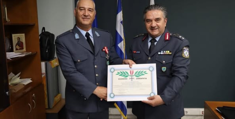 Με τιμή και υπερηφάνεια: Βράβευση του Ανθυπαστυνόμου Πλατή Χρήστο