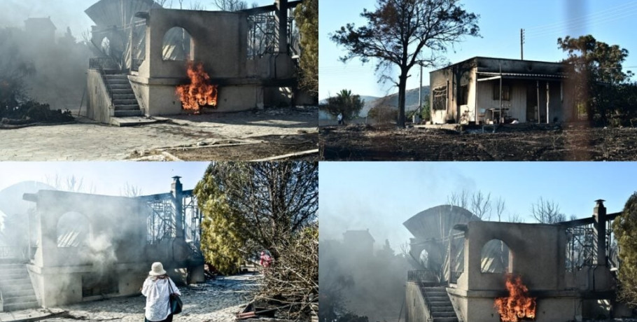Φωτιά στην Παλαιά Φώκαια: Σε επιφυλακή για τις αναζωπυρώσεις - Κατεστραμμένα σπίτια άφησε πίσω του η πύρινη λαίλαπα