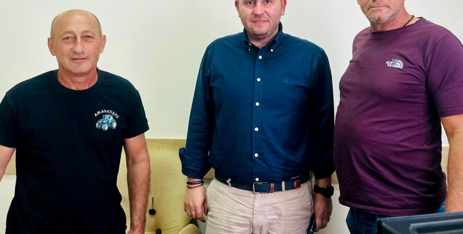 Συνάντηση Λάκη Βασιλειάδη με τους Προέδρους και μέλη των ΤΟΕΒ Ακρολίμνης& Κρύας Βρύσης για το αρδευτικό πρόβλημα