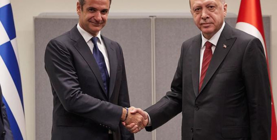 Συνομιλία Μητσοτάκη-Ερντογάν στη Χάγη: «Θέσαμε τα θέματα που έπρεπε»