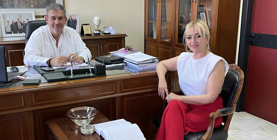 Συνάντηση του Προέδρου του Επιμελητηρίου με την Αντιπεριφερειάρχη Πιερίας