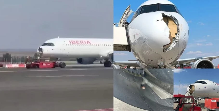 Μαδρίτη: Τεράστια ζημιά σε Airbus προκάλεσε ένα πουλί λίγο μετά την απογείωση