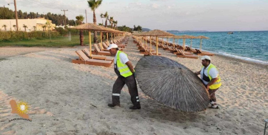 Μάστιγα οι παράνομες καταλήψεις δημόσιου χώρου - Δυναμική παρέμβαση από τον Δήμο Κασσάνδρας