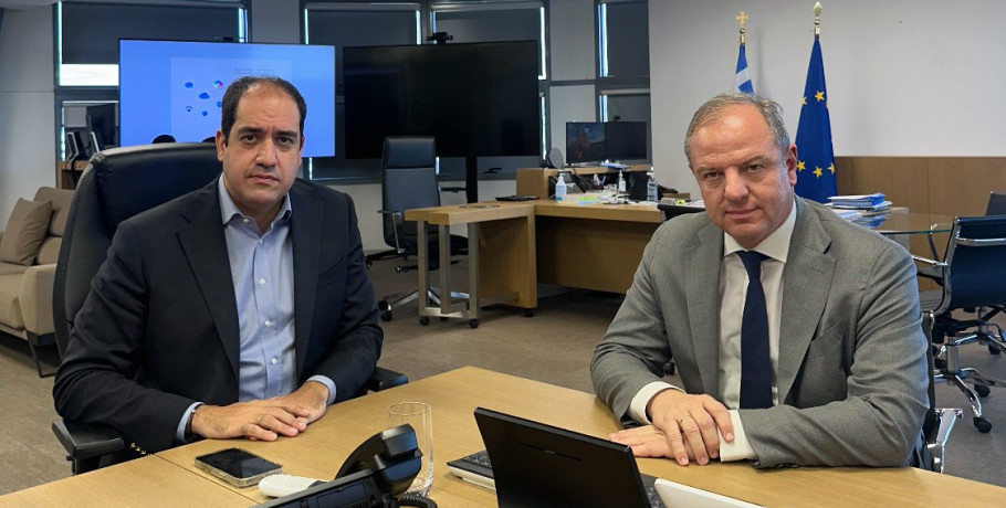 Συνάντηση Διονύση Σταμενίτη με τον Υπουργό Κλιματικής Κρίσης και Πολιτικής  Προστασίας Γιάννη Κεφαλογιάννη