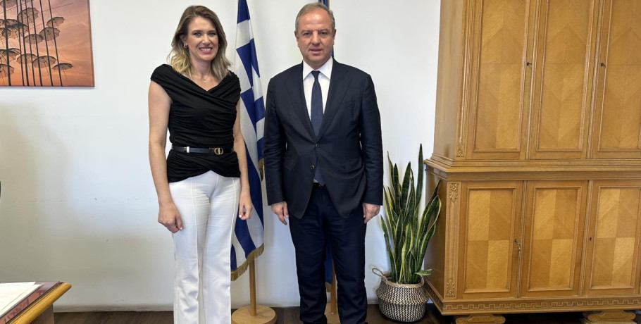 Συνάντηση Διονύση Σταμενίτη με την Υφυπουργό Εργασίας και Κοινωνικής Ασφάλισης