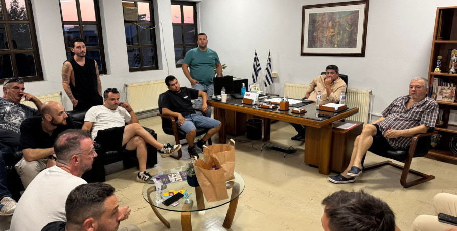 Συνάντηση του Απόλλωνα Κρύας Βρύσης με τον Δήμαρχο Πέλλας