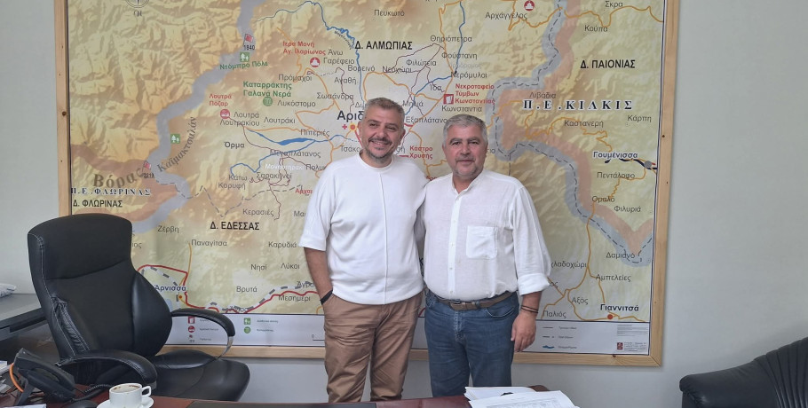 Επίσκεψη του Δημάρχου Πρέβεζας Νίκου Γεωργάκου στον Δήμο Αλμωπίας – Στο επίκεντρο ο Ιαματικός Τουρισμός