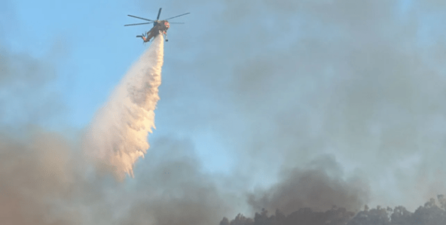 Φωτιά στη Μεγάλη Βόλβη Θεσσαλονίκης - Περιορίστηκε σε δύο εστίες