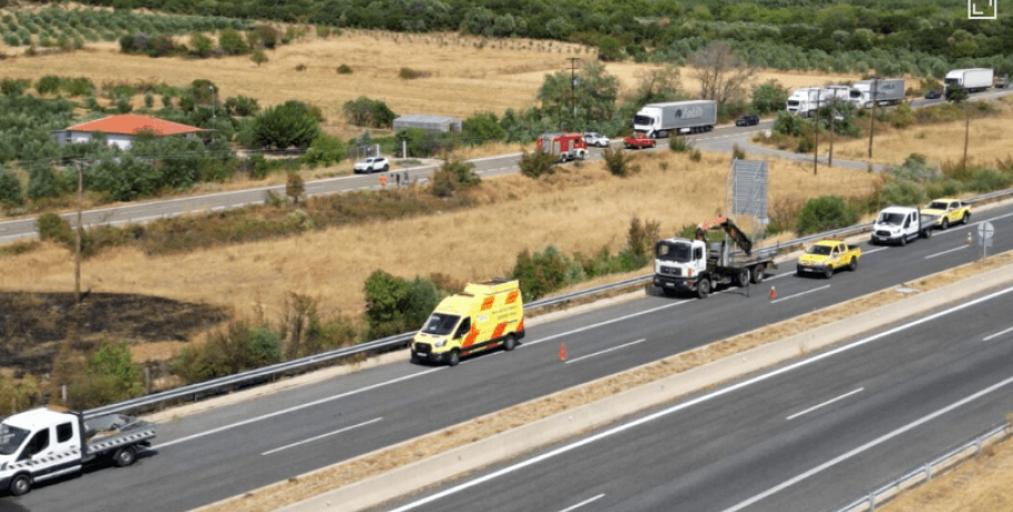 Κανονικά η κυκλοφορία στην Εγνατία Οδό μετά το τροχαίο με τους τρεις νεκρούς