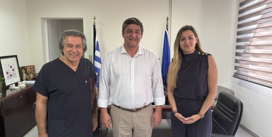 Συνάντηση του Δημάρχου Πέλλας με τη νέα Αν. Διοικήτρια της Νοσοκομειακής Μονάδας Γιαννιτσών