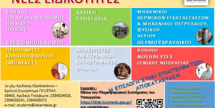 ΣΑΕΚ Αριδαίας: Τελευταία εβδομάδα εγγραφών!