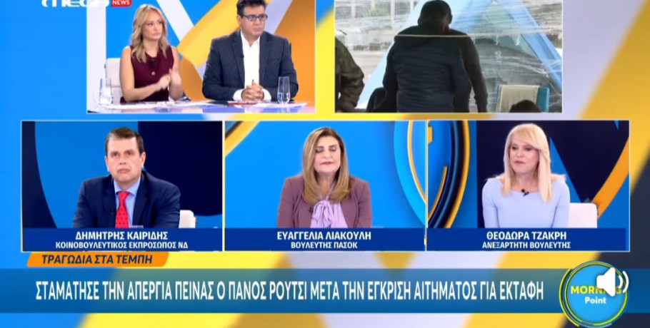 Η εμφάνιση της Θεοδώρας Τζάκρη στο Mega News