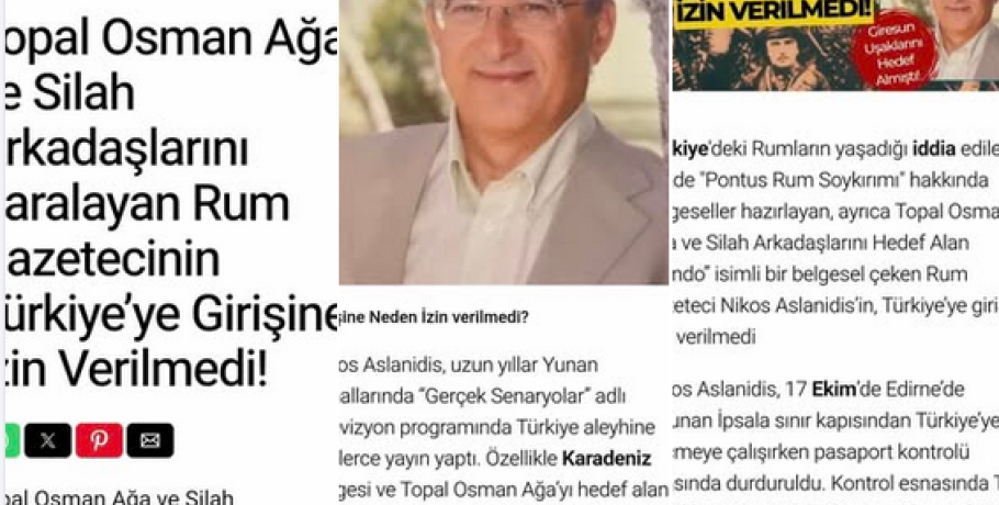 Νίκος Ασλανίδης: Να γιατί με απέλασαν από την Τουρκία