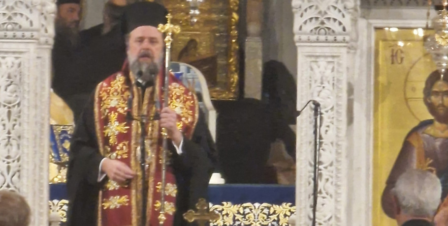 Ο Μητροπολίτης Θεσσαλονίκης Φιλόθεος μίλησε στους πιστούς κατά την τελετή του Μύρου του Αγίου Δημητρίου