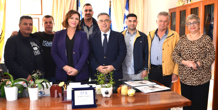 Συνάντηση της Δημάρχου Σκύδρας Κατερίνας Ιγνατιάδου με τον Γραμματέα της Αποκεντρωμένης Διοίκησης Μακεδονίας – Θράκης Δημήτρη Γαλαμάτη