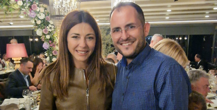 Συνάντηση του δημοσιογράφου Στέφανου Μίντζα με την Υπουργό Παιδείας Σοφία Ζαχαράκη στην Αλεξανδρούπολη