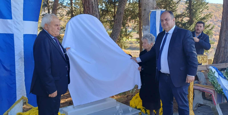 Δήμος Κιλκίς- Σε κλίμα συγκίνησης τα αποκαλυπτήρια της αναθηματικής στήλης του λοχαγού Δημητρίου Ξυλωμένου στον Άγιο Μάρκο