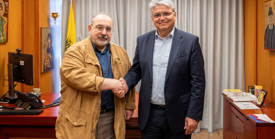 Συνάντηση εργασίας του Προέδρου της ΝΙΚΗΣ Δημητρίου Νατσιού με τον νέο Διπλωματικό του Σύμβουλο