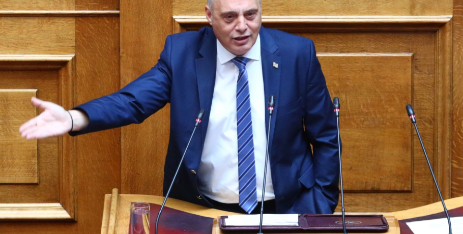 Βελόπουλος στη Βουλή για ΕΛΤΑ, ΝΔ και νομιμοποίηση της οπλοκατοχής