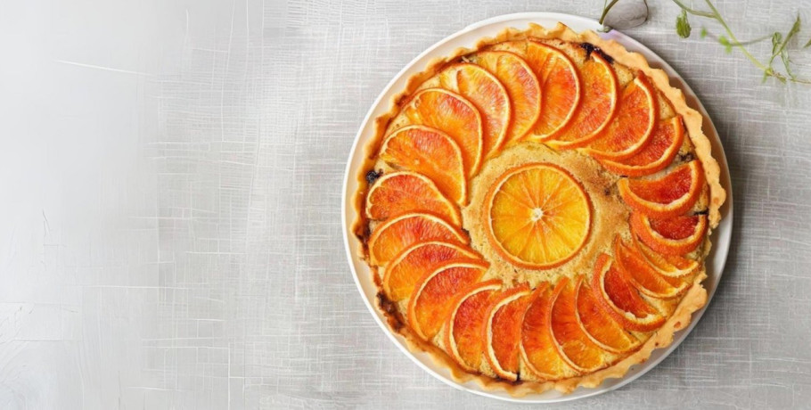 Συνταγή για τάρτα πορτοκαλιού με μυρωδάτη κρέμα