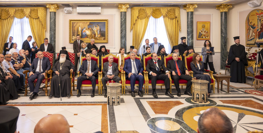 Επίσκεψη του προέδρου της ΝΙΚΗΣ, Δημήτρη Νατσιού, στο Πατριαρχείο Ιεροσολύμων