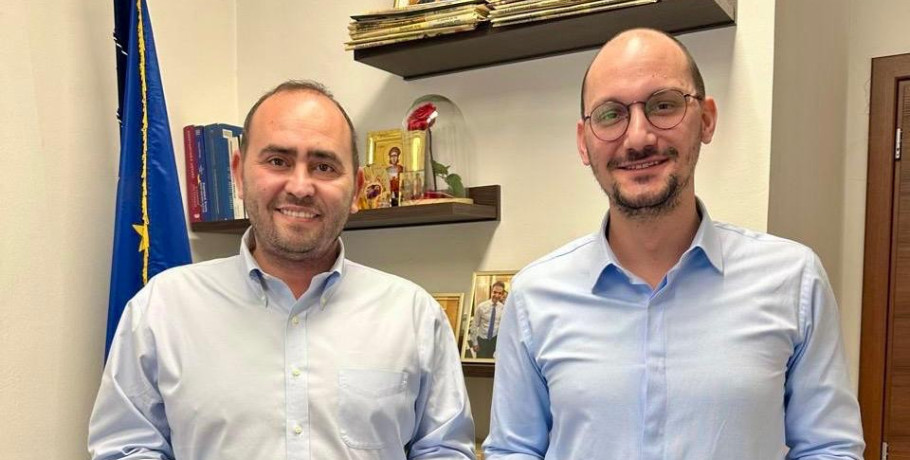 Συνάντηση Λάκη Βασιλειάδη με τον νέο Πρόεδρο της ΔΕΕΠ Πέλλας