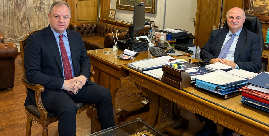 Συνάντηση Σταμενίτη με τον Υπουργό Αγροτικής Ανάπτυξης, Κώστα Τσιάρα