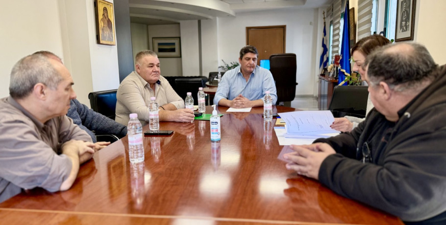 Σύσκεψη υπό τον Δήμαρχο Πέλλας Στάθη Φουντουκίδη για το έργο μεταφορικού αγωγού και νέας δεξαμενής στην Αραβησσό