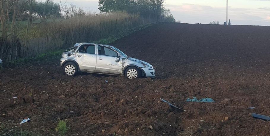 Γιαννιτσά: "Απομεινάρι" ατυχήματος σε χωράφι! (φώτος)