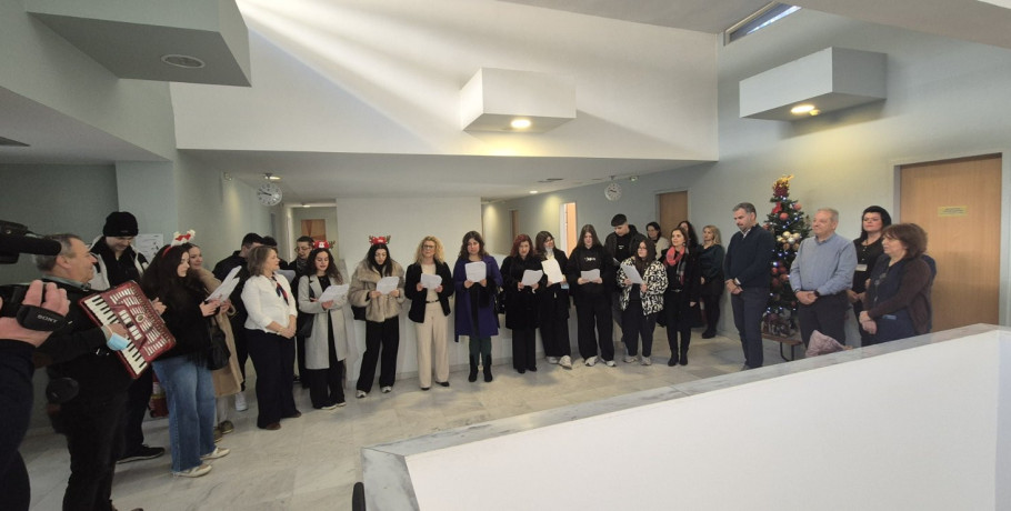 Χριστουγεννιάτικα κάλαντα στο Γενικό Νοσοκομείο Έδεσσας από τη ΣΑΕΚ