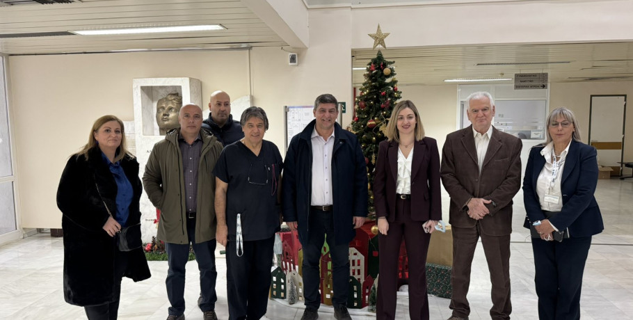 Επίσκεψη του Δημάρχου Πέλλας στο Νοσοκομείο Γιαννιτσών ενόψει των Χριστουγέννων