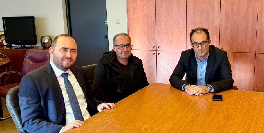 Συνάντηση Λάκη Βασιλειάδη με τον Πρόεδρο της ΚΤΥΠ.Α.Ε.: Δημοτικό Σχολείο Προμάχων, 4 ο Δημοτικό Σχολείο Γιαννιτσών, Δημοτικό Σχολείο Άγρα Έδεσσας, Δικαστικό Μέγαρο  Γιαννιτσών