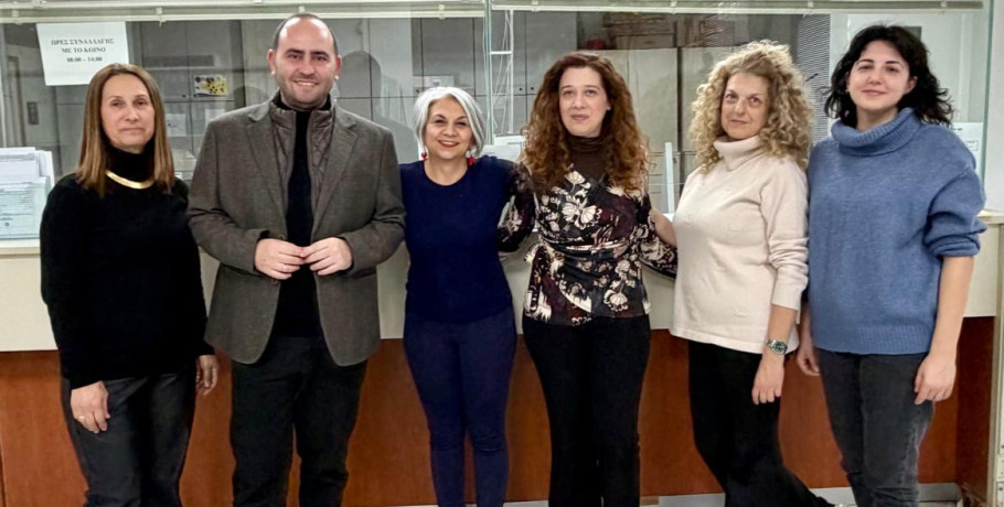 Επίσκεψη Λάκη Βασιλειάδη σε Υπηρεσίες στην Αλμωπία