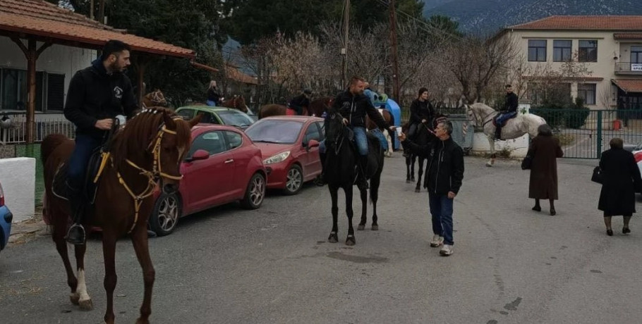 Θεοφάνεια στις πηγές Αραβησσού με την Ιππική Παρέα Αραβησσού