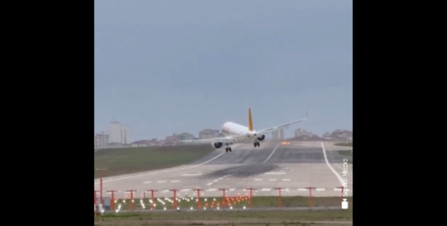 Τρόμος στο αεροδρόμιο της Κωνσταντινούπολης: Αεροσκάφος κινδύνεψε με συντριβή λόγω των ανέμων