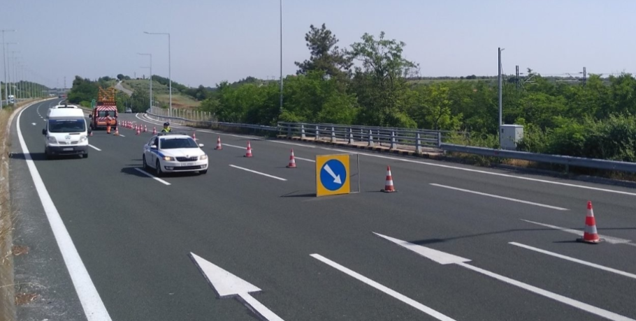 Προσωρινές κυκλοφοριακές ρυθμίσεις στην εθνική οδό Θεσσαλονίκης – Ν. Μουδανιών στην Χαλκιδική