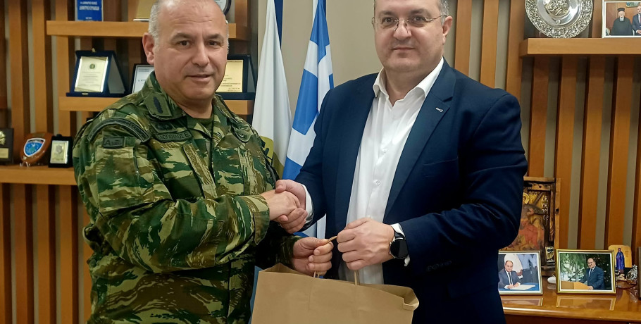 Αποχαιρετιστήρια επίσκεψη Διοικητή 71ης Α.Μ. ‘’Πόντος’’ στον Δήμαρχο Κιλκίς