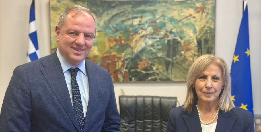 Συνάντηση Σταμενίτη με την Περιφερειάρχη Αθηνά Αηδονά για κρίσιμα αναπτυξιακά έργα στην Πέλλα