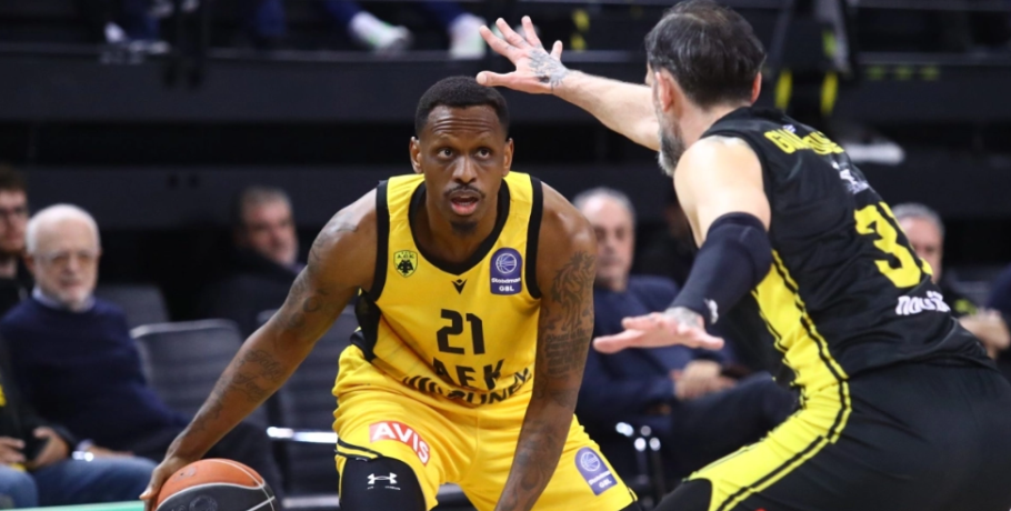 Η Βαθμολογία της GBL μετά τις νίκες της ΑΕΚ, του ΠΑΟΚ, του Πανιωνίου και του Περιστερίου