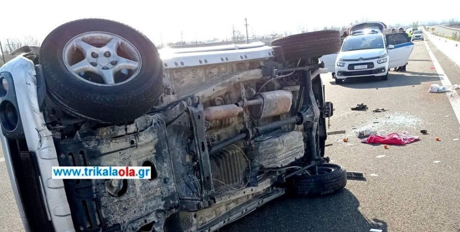 Τροχαίο στα Τρίκαλα με 4 μοναχούς από το Άγιο Όρος – Ο ένας σε κρίσιμη κατάσταση