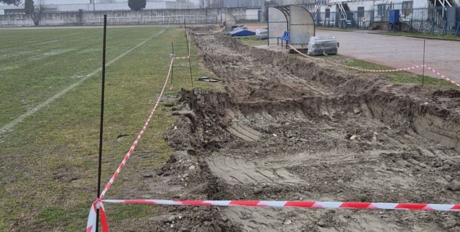 Στην τελική ευθεία το ταρτάν μήκους στο ανοιχτό γήπεδο Αριδαίας