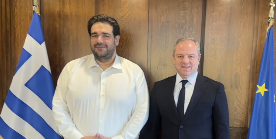 Συνάντηση Διονύση Σταμενίτη με τον Υπουργό Εσωτερικών, Θοδωρή Λιβάνιο