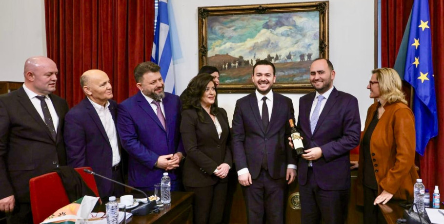 Συνάντηση Λάκη Βασιλειάδη ως Αντιπροέδρου της Επιτροπής Παραγωγής & Εμπορίου της Βουλής με τον Υπουργό Αγροτικής Ανάπτυξης της Αλβανίας