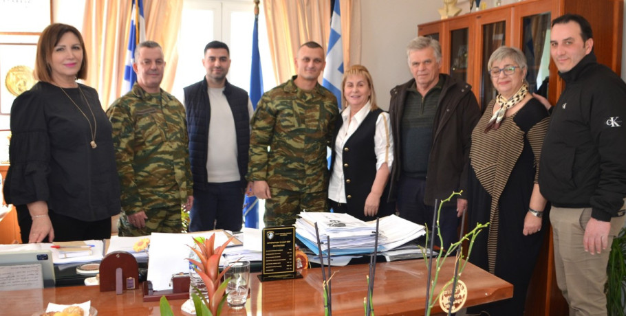 Συνάντηση της Δημάρχου Σκύδρας με το νέο Διοικητή της ΙΙας Μ/Κ Μεραρχίας Πεζικού