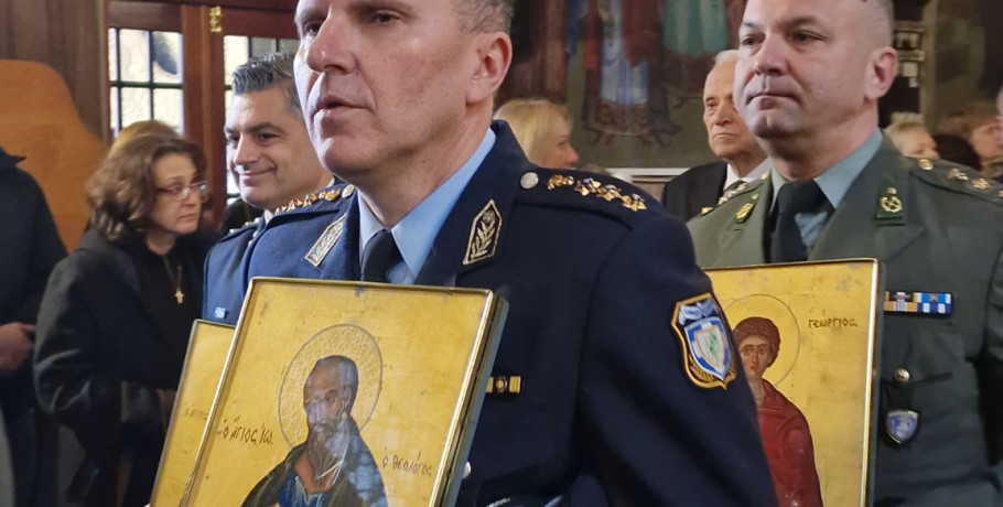 Με ευλάβεια ο Αστυνομικός Διευθυντής Πέλλας στην Κυριακή της Ορθοδοξίας